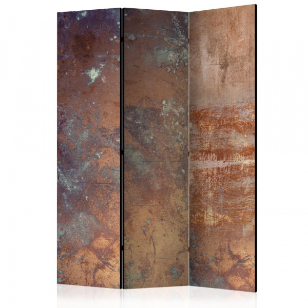Paraván Rusty Plate Dekorhome 135x172 cm (3-dílný),Paraván Rusty Plate Dekorhome 135x172 cm (3-dílný