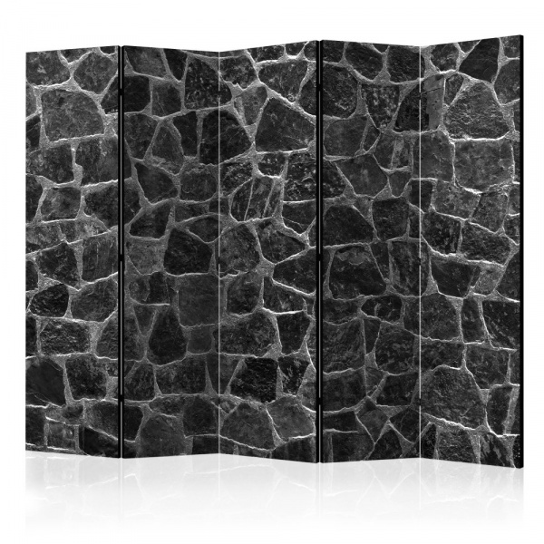 Paraván Black Stones Dekorhome 225x172 cm (5-dílný),Paraván Black Stones Dekorhome 225x172 cm (5-díl