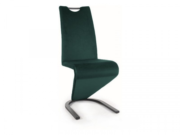 Jídelní židle H-090 VELVET Tmavě zelená,Jídelní židle H-090 VELVET Tmavě zelená