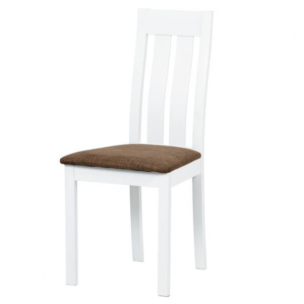 Sconto Jídelní židle BELA bílá/hnědá