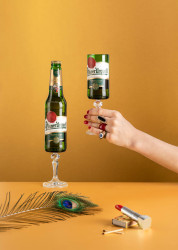 LÁHEV re-design Pilsner Urquel - edice DRUNK GLASSES, 1ks - Lukáš Houdek Provedení: plná láhev