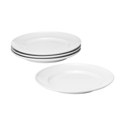 Porcelánový jídelní talíř Koppel 22 cm, set 4ks - Georg Jensen