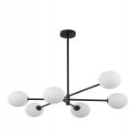 TK Lighting - Vysoká stropní lampa Sarius Black 6