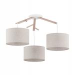 TK Lighting - Závěsná lampa Albero Linen 3